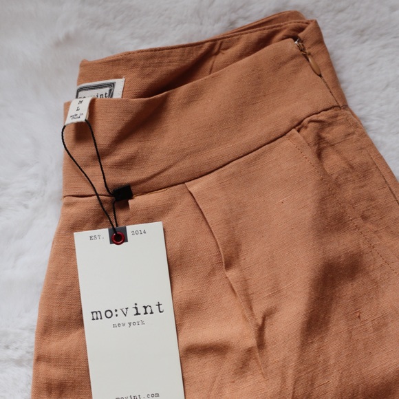 BUY NOW SALE Mo:vint Safari Linen Pleated Shorts - Picture 14 of 16